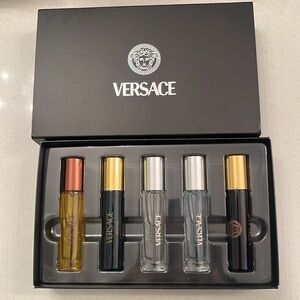Versace Travel Sprays 5pc gift set New in gift box! Best scent GWP